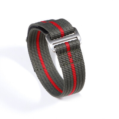 Nylon Watch Band Men's Breathable Canvas Strap 20 22mm for Tudor Black Bay Red