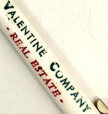 Valentine Company Real Estate Hollywood Ca. Standard Size Advertisement Pen (E12