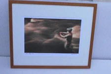 JOE MIEHL WILLOW RIVER WISCONSIN FLY FISHING PHOTOGRAPH SIGNED 