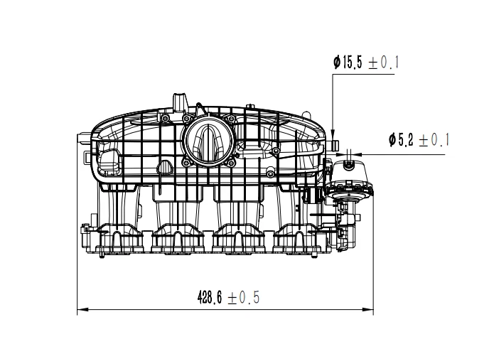 Intake Manifold For 2013-2018 2016 Volkswagen Passat Jetta Beetle Golf 1.8L 2.0L - Изображение 3 из 4