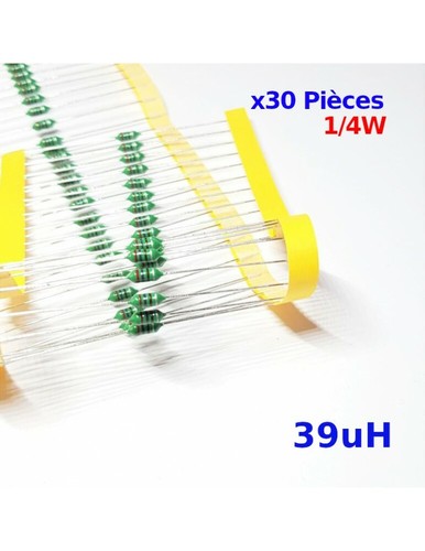 Lot De 25 Inducteurs Axiaux 4700µH 0.5W - Bobines RF De Qualité Pour Circuits Électroniques