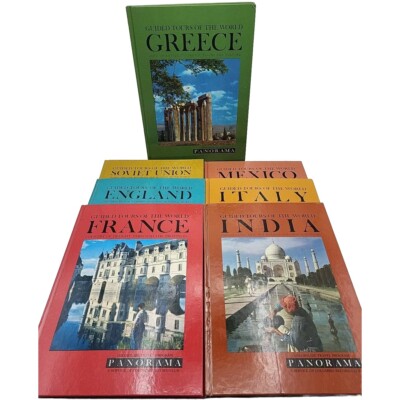 Guided Tours of the World's Countries Panorama Book Set Color slides Lot of 7