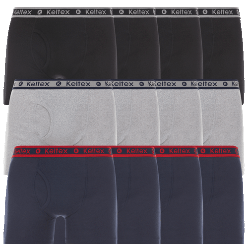 3 Pack Keltex® Men's Cotton Stretch Boxer Briefs - Picture 4 of 8