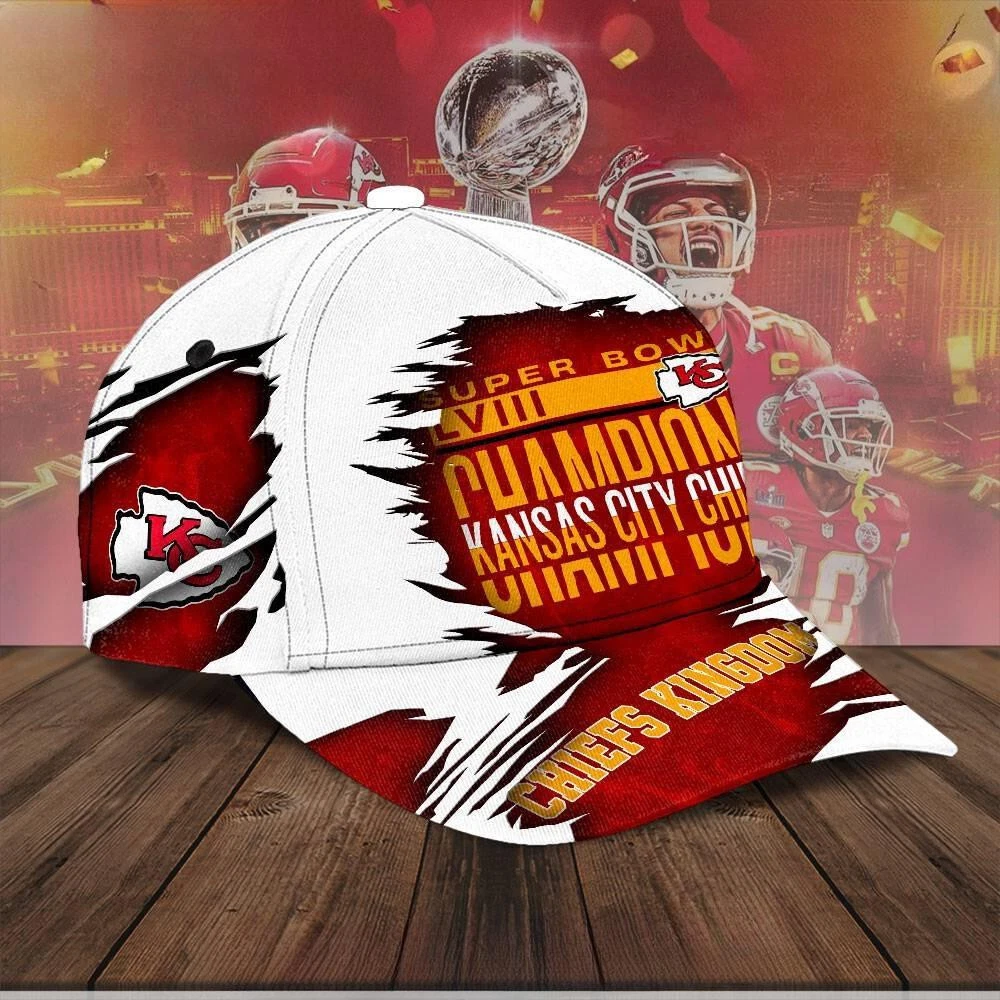 Kansas Chiefs Super Bowl Champions Chiefs Kingdom Cap, Kansas Chiefs Champions Football Cap, Game Day Football Cap