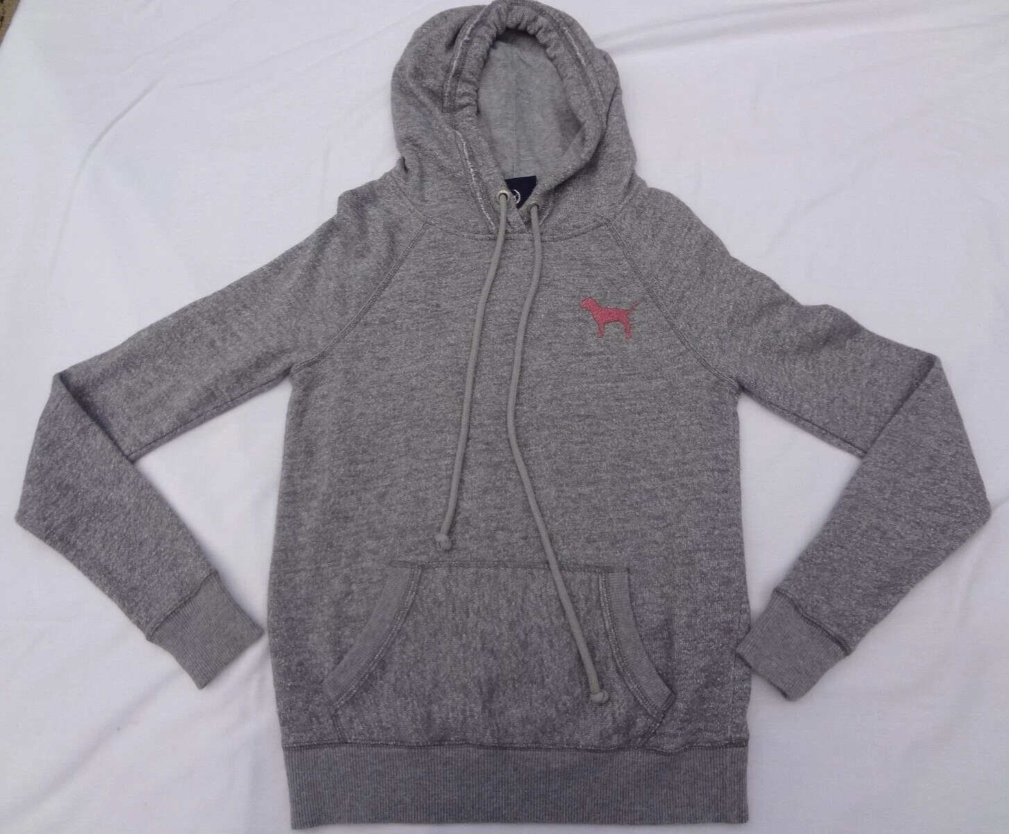 UNDERCOVER Victoria Secret Rosa Felpa con cappuccio taglia X S