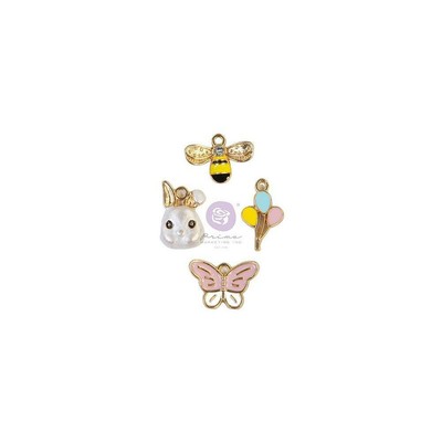 Prima Magic Love Enamel Charms  4pc