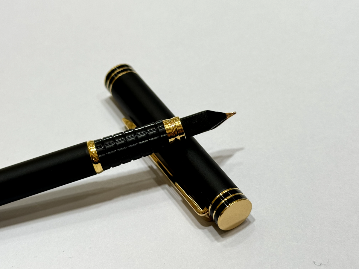 Waterman Ideal Paris Fountain Pen Black Nib Gold 18K 750 F Made in