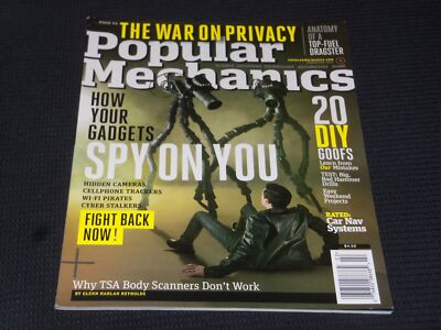 2011 FEBRUARY POPULAR MECHANICS MAGAZINE - SPY ON YOU COVER - O 15564