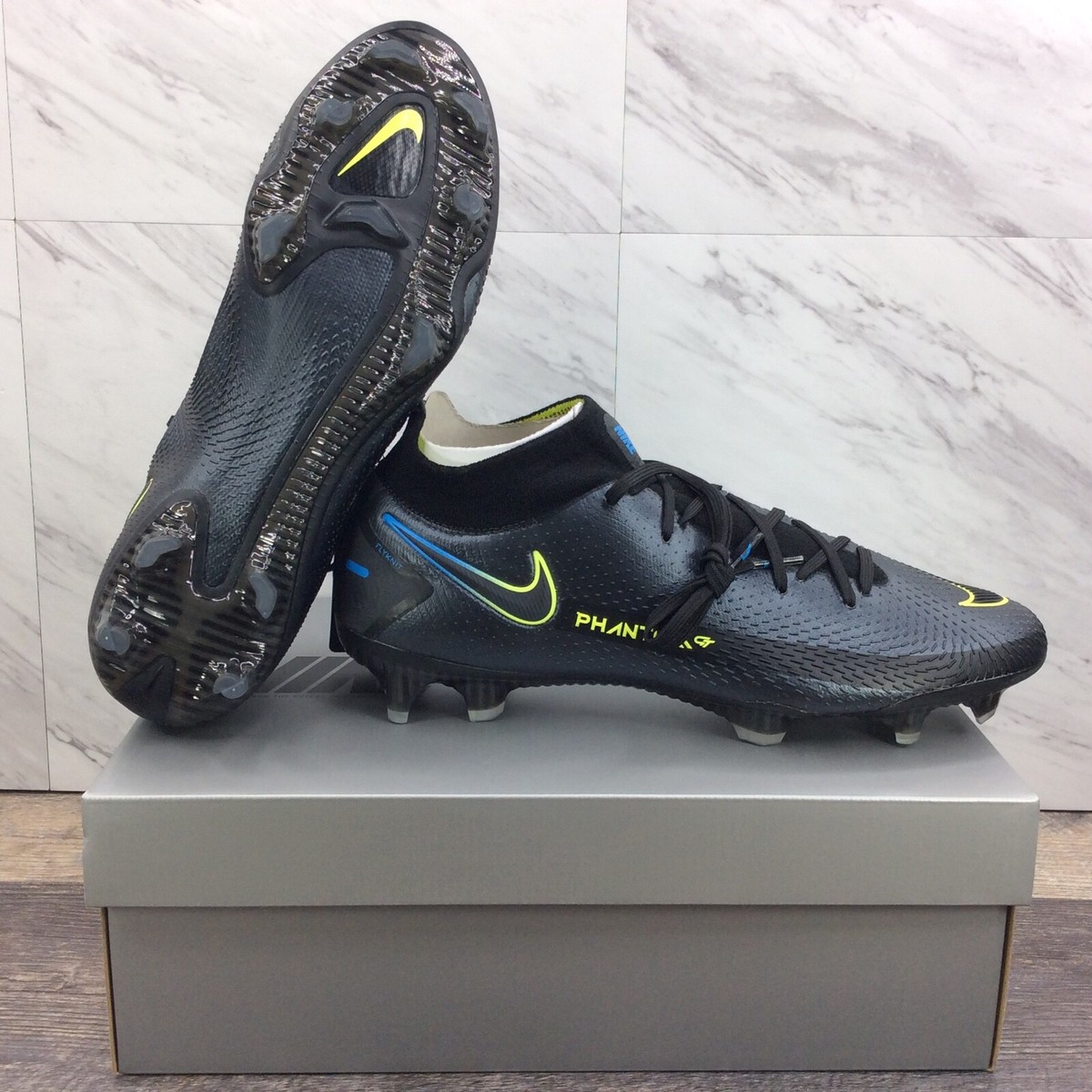 Nike Phantom GT Elite DF FG Black Cyber Soccer Cleats CW6589 Nike Phantom GT Elite DF FG Black Cyber Soccer Cleats CW6589