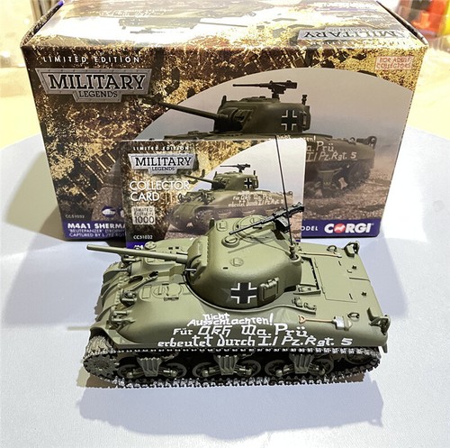 CORGI 1/50 M4A1 Panzer German Army I./PzRgt 5 Tunisia Trophy Limited Edition - Picture 6 of 7