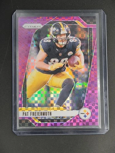 Pat Freiermuth 2024 Panini Prizm Football Purple Power Prizm 26/49 Steelers [3hk