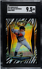 2021 Panini Select #191 William Contreras Zebra Prizm Rookie SSP SGC 9.5 Atlanta