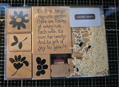 Close To My Heart Wooden Stamp Set 9 Pieces remember EUC