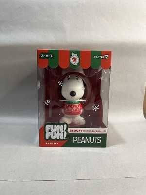 Super7 Fun! Fun! Peanuts Snoopy (Snowflake Sweater) New/Broken plastic Box