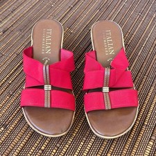 Red Italian Shoemaker Sandal 8.5