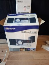 Vintage 2004 Memorex CD Player AM FM Radio MX4142 w/ Speakers Remote -NICE