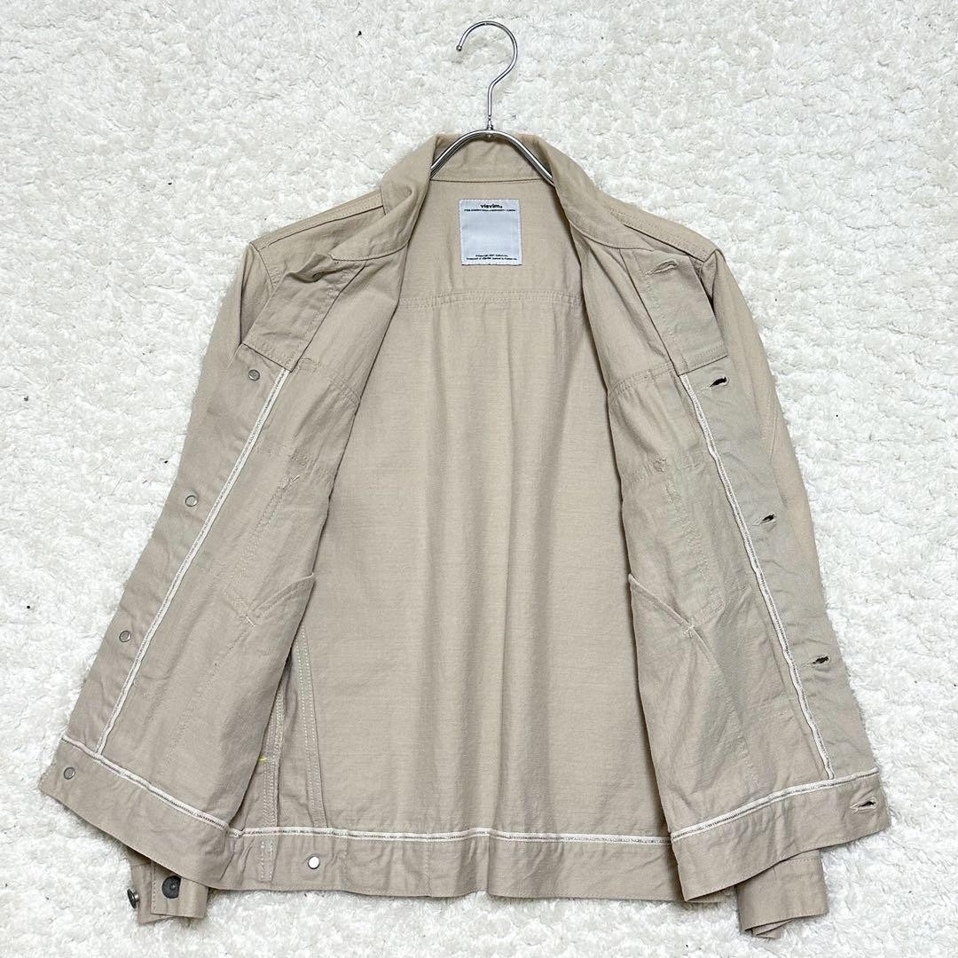 Visvim 101 JKT White Denim Python Patch Used Cott… - image 9