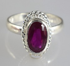 7.45 Ct Natural Oval Pink Rubellite Tourmaline Gemstone Certified Ring See Video