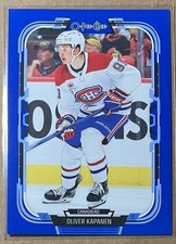 2025-26 O-Pee-Chee Blue Border Oliver Kapanen #213 Montreal Canadiens