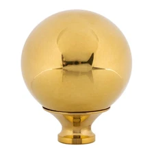 Polished Brass Bed Post Finials | Diameter: 2" | Antique Bed Hardware | UA-76...