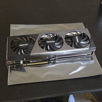 Inno3D NVIDIA GeForce RTX 4070ti X3, 12gb, HDMI/Display Port, 12pin PCIE.