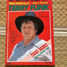 Terry Funk Signed Pro Wrestling Album Autographed Wrestling Memorabilia
