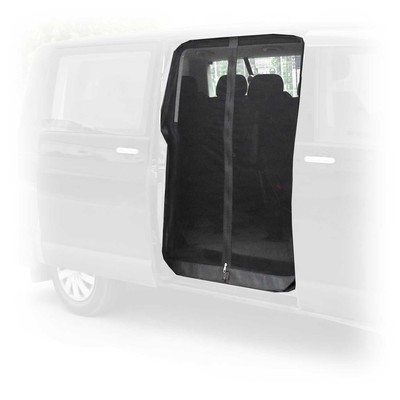 Mosquito Net Bug Magnetic Screen Sliding Door for VW Vanagon 1980-1991 Black 1Pc