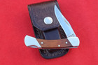 VINTAGE SCHRADE USA  LB3  TINY LOCKBACK KNIFE  NEW N CASE SHEATH UNUSED  WOOD