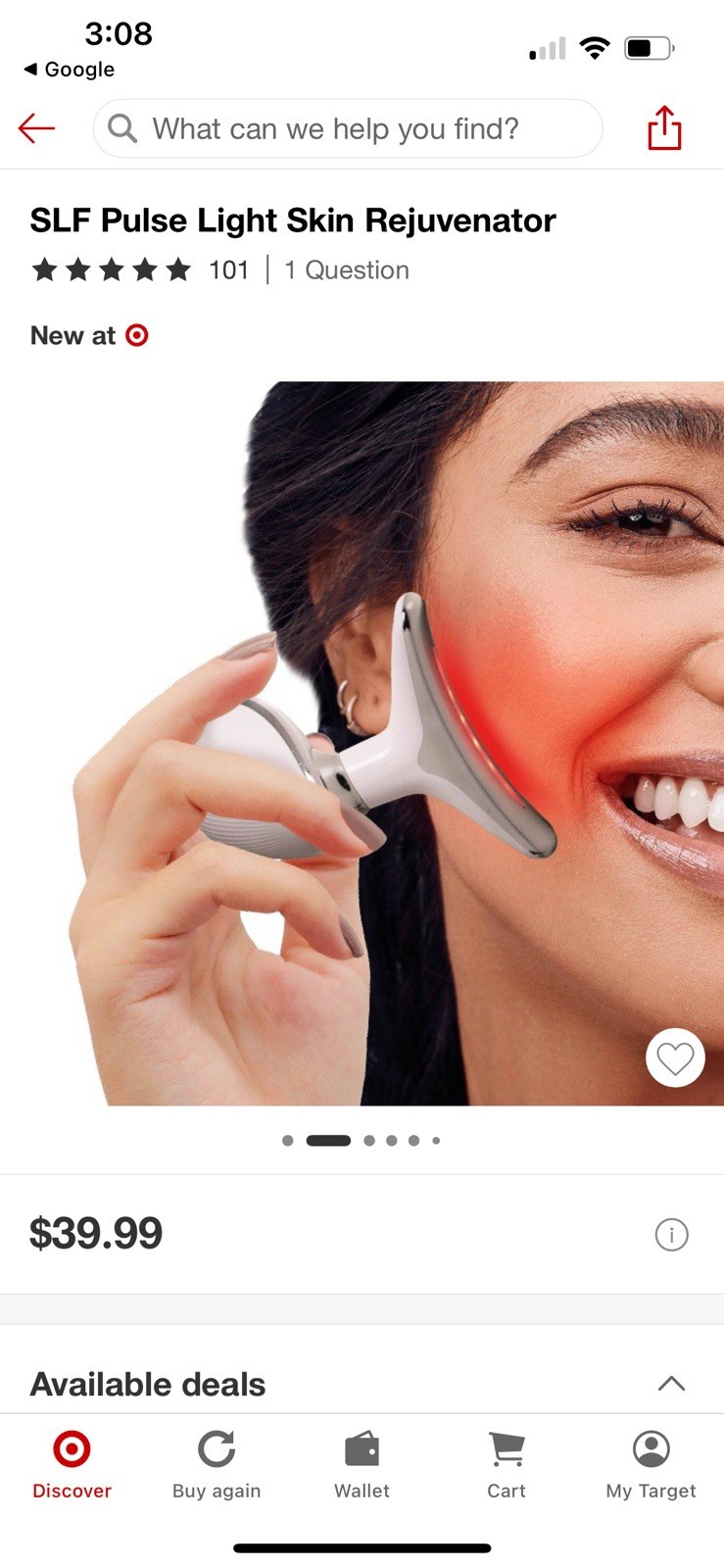 SLF Pulse Light Skin Rejuvenator NEW - Has Gone Viral- Out Of Stock At Stores!