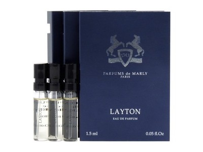 PDM PARFUMS DE MARLY LAYTON EDP 1.5ml .05fl oz x 3 COLOGNE SPRAY SAMPLES