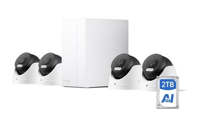 CYVIO 4K PoE Camera System, Color Night Vision, AI Detection