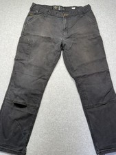 Ariat Rebar M4 Relaxed Straight Men's Work Pants Black Size 34/30