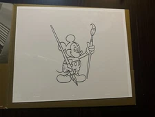 Mickey Animation Cel ABD Private Jet Adventure Walt Disney Animation Studios