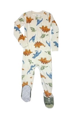Carter's Dinosaur Print Soft Plush Velboa Footed Dino Pajama Sleeper