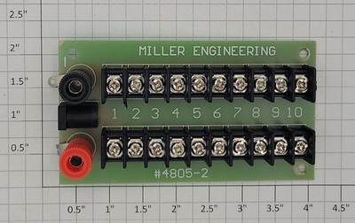 Miller Engineering 4805-2X 10-Terminal Power Distribution Board Kit w/o Hardware