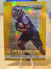 2013 Panini Prizm Football Card #202 Aaron Mellette Rookie GOLD 1/10!! . rookie card picture
