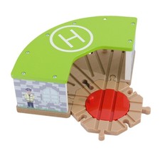 Garage per trenini per bambini con binario di scambio a cinque vie bambini