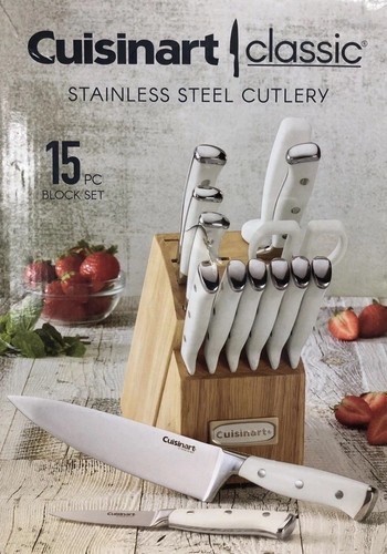 Sabatier 15-Piece Forged Triple Rivet Knife Block Set with Built-in