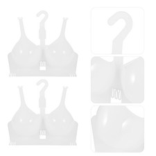 2 Pcs Bra Mannequin Plastic Hanging Display For Women Underwear Store
