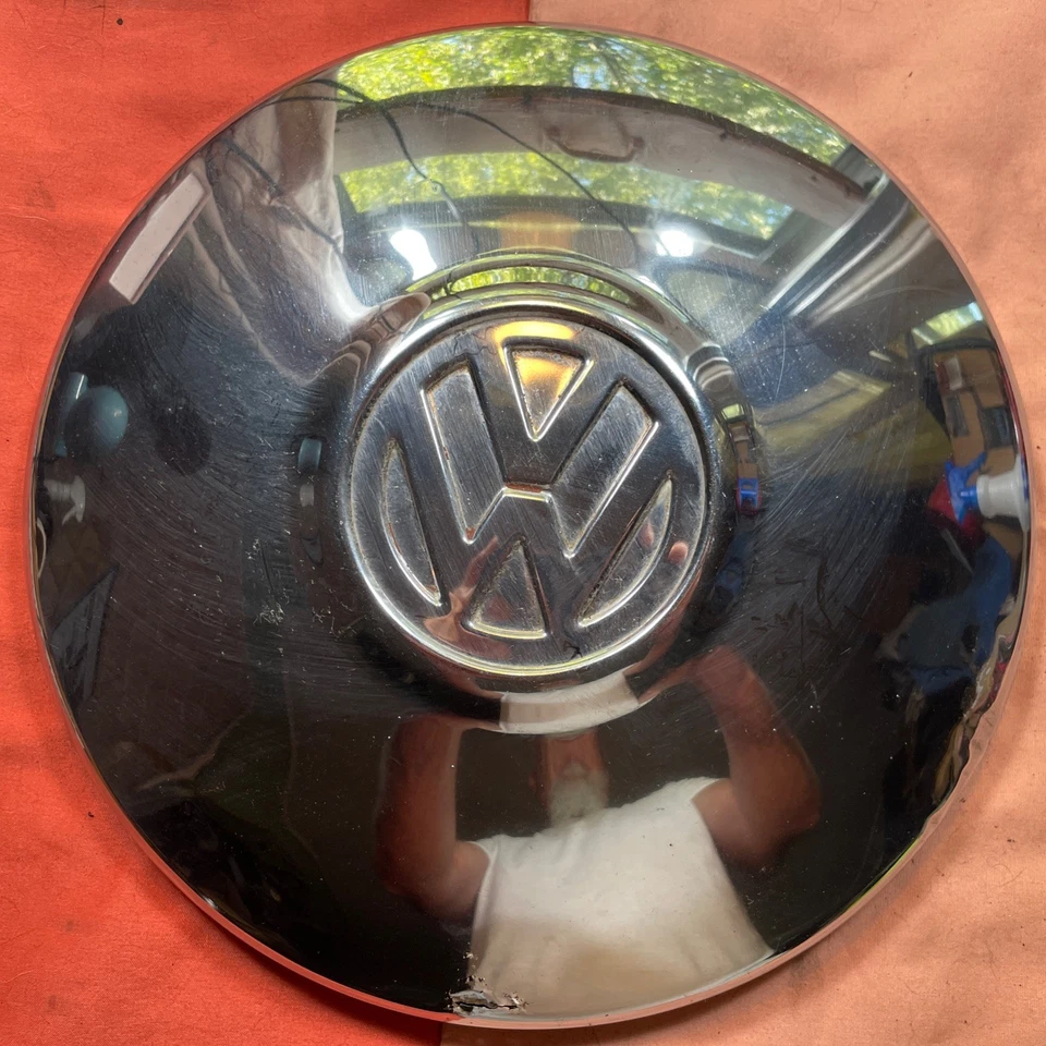  Tapacubos tapacubos para plato perro rueda Volkswagen Super Beetle cromo 1970 1971 1972 Foto 2 de 4