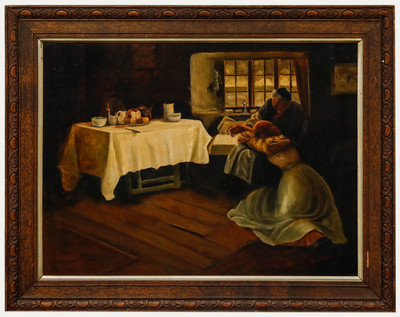 Louie Kibie after Frank Bramley - Öl Aus Dem Frühen 20. Jahrhundert, Eine Hof...