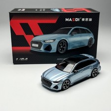 Masdi 1/64 Audi RS6 Avant Gletscherblau Diecast Legierungs-Modellauto