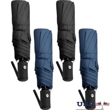 4 Pack Windproof Travel Umbrellas Automatic Open Close Portable UV Blocker New