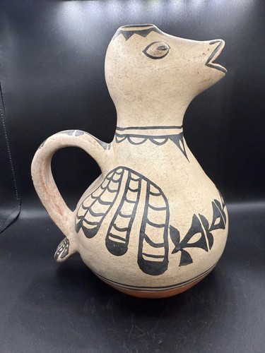 Cochiti pueblo duck effigy pitcher. Historic. Size: 9.0” Height x 6.5” Width