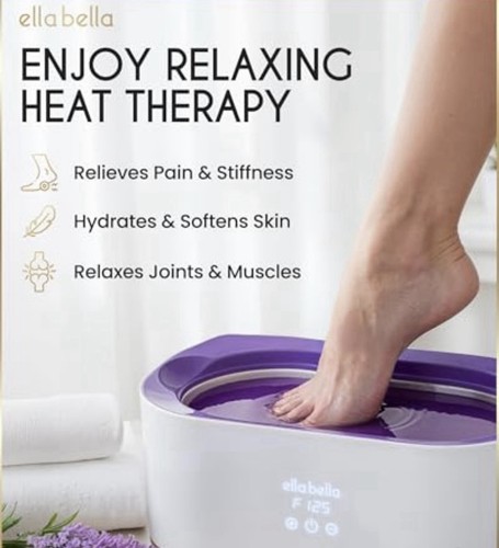 ELLA BELLA Paraffin Wax Machine for Hands & Feet • Paraffin Wax Warmer Purple