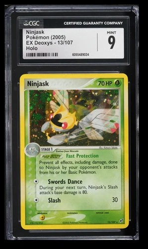2005 Pokemon EX Deoxys Ninjask CGC 9 English #13/107 Holo Rare