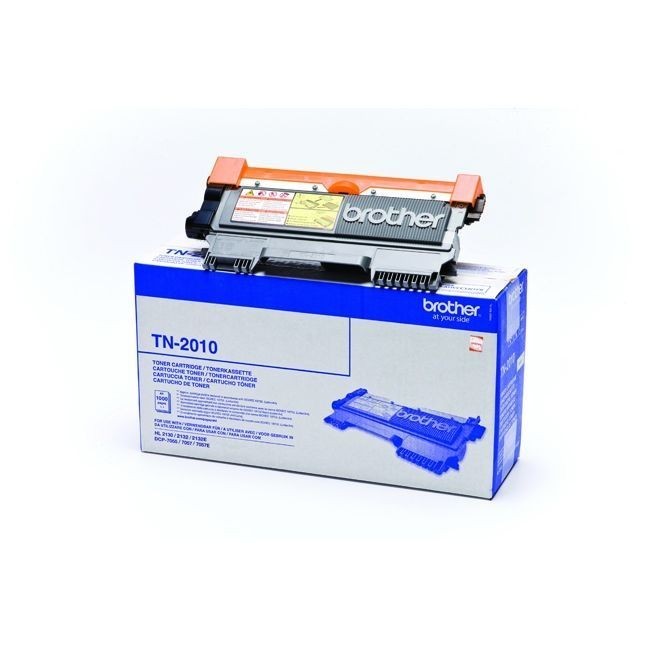 Toner laser Noir Brother TN-2010 d'origine pour imprimante DCP-7055 et HL-2130