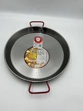 Garcima 12 Inch High Carbon Polished Steel Paella Pan.        i4