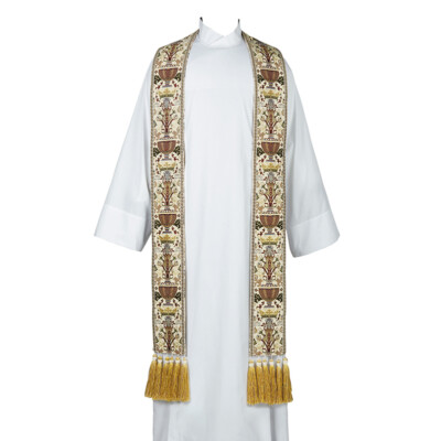 Coronation Gold Ivory Priest Concelebration Stole