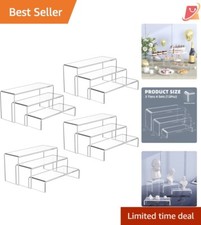 12 Pcs Clear Acrylic Display Stands, 3 Tiers for Collectibles, Party Use